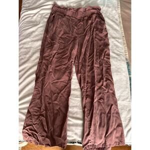 Thread & Supply Mauve Wide Leg Pants XL | Elastic Waist Lounge Casual